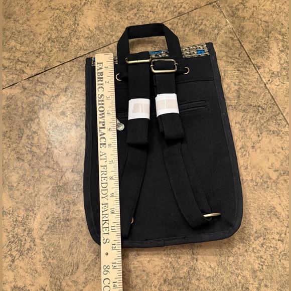 Floral Embroidered Back Pack Style Bag - Picture 4 of 6